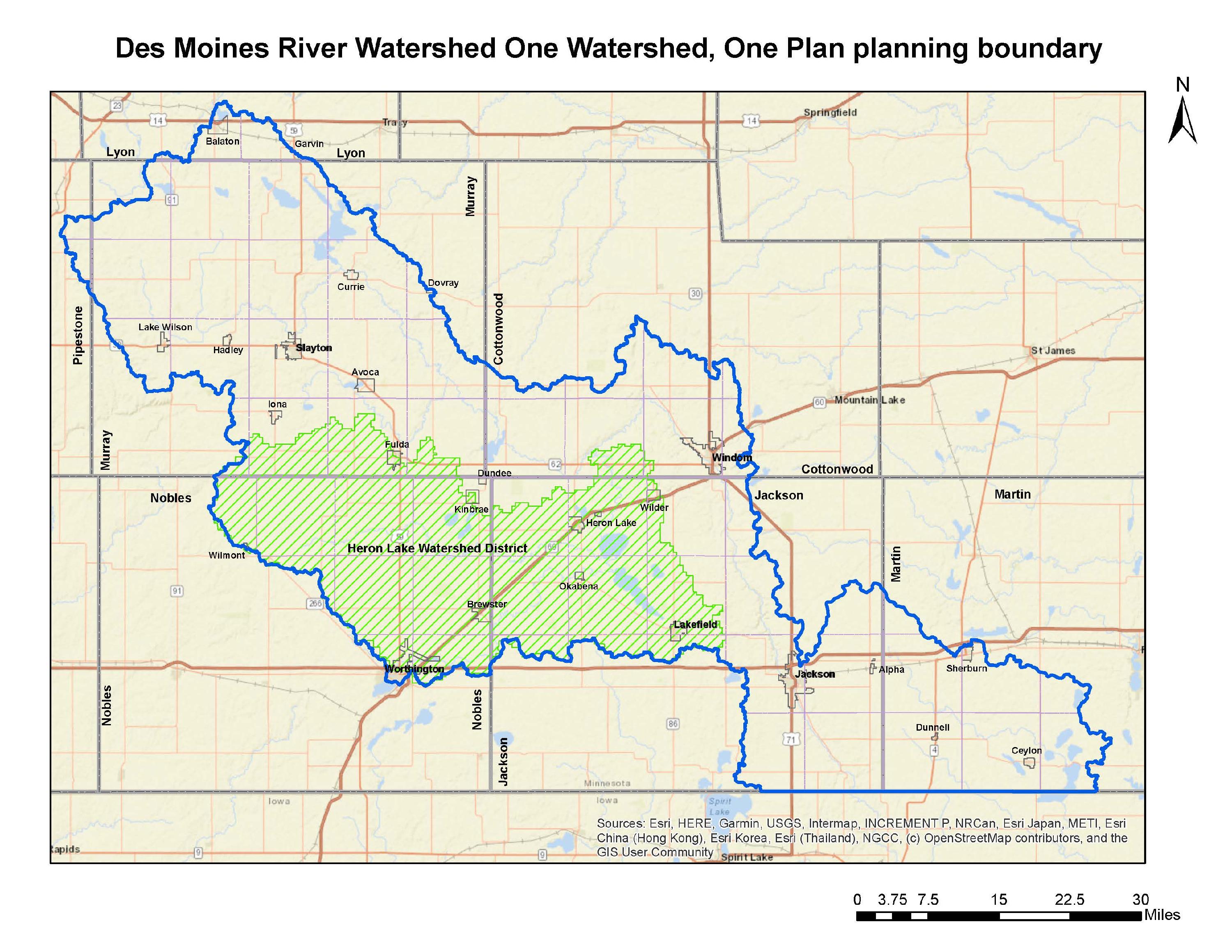 DMR Watershed boundary Map